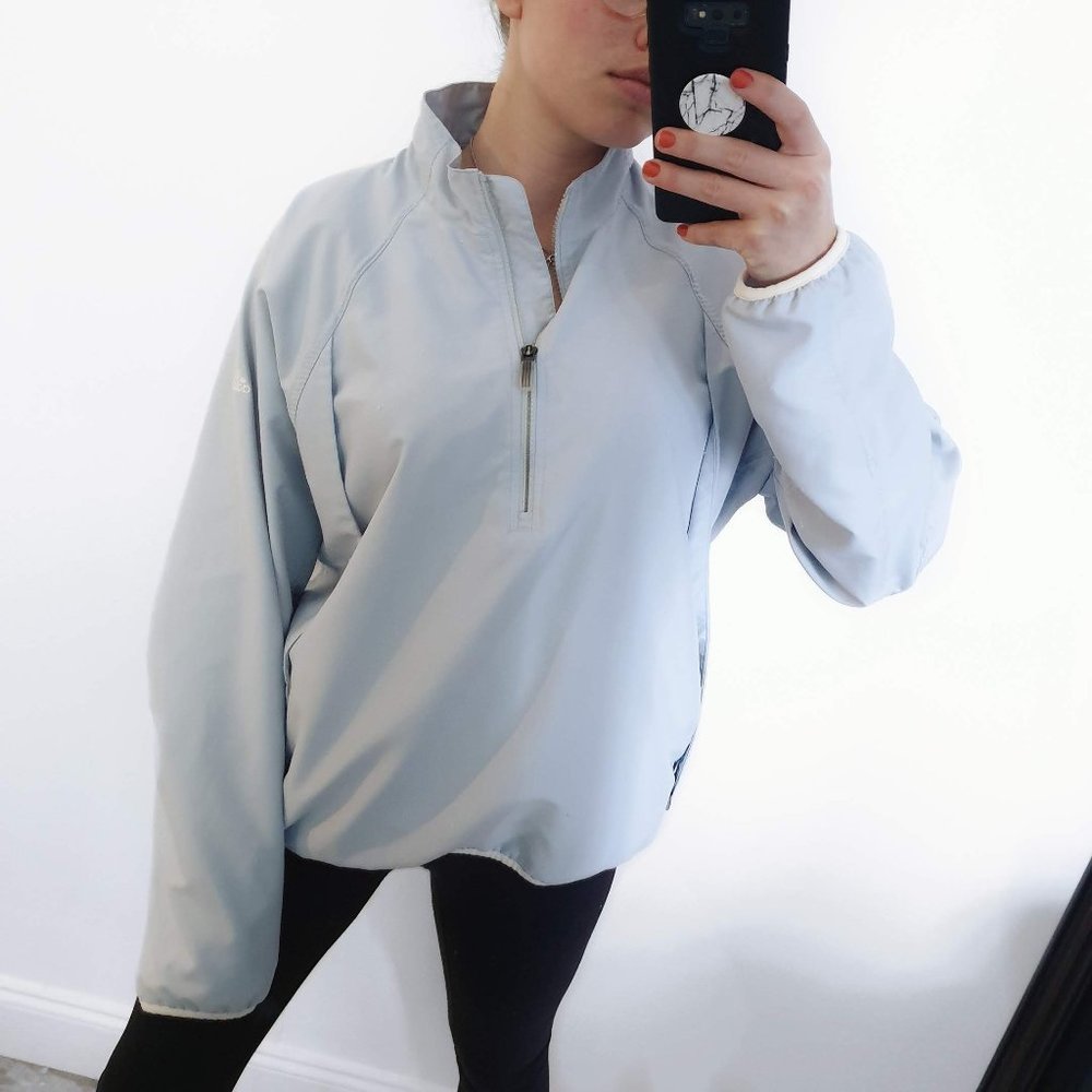 Baby Blue Adidas Clima Shell Wind Breaker